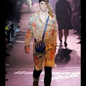 John Galliano gazette Runway linen top Spring 2009